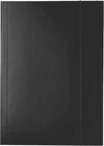 Esselte Economy A4 Karton gumis mappa - Fekete