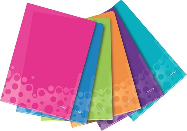 Leitz Wow A4 lefűzhető 200 mikron mintás felületű genotherm - Vegyes színek (6 db / csomag) Leitz Wow A4 lefűzhető 200 mikron mintás felületű genotherm - Vegyes színek (6 db / csomag)