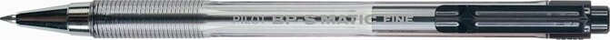 Pilot BP-S Matic Nyomógombos Golyóstoll - 0.27 mm / Fekete Pilot BP-S Matic Nyomógombos Golyóstoll - 0.27 mm / Fekete