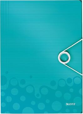 Leitz Wow A4 Gumis mappa - Jégkék