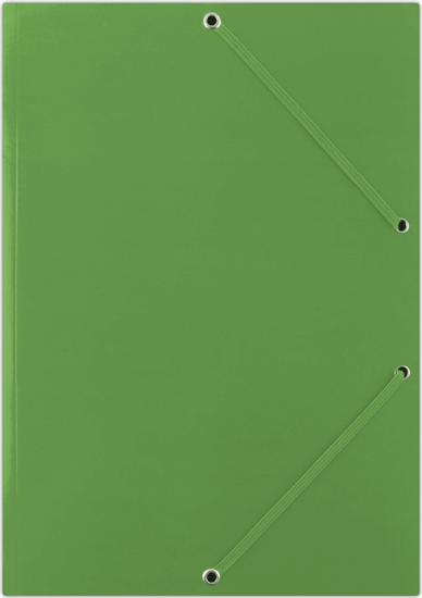 Donau Standard A4 Karton Gumis Mappa - Zöld