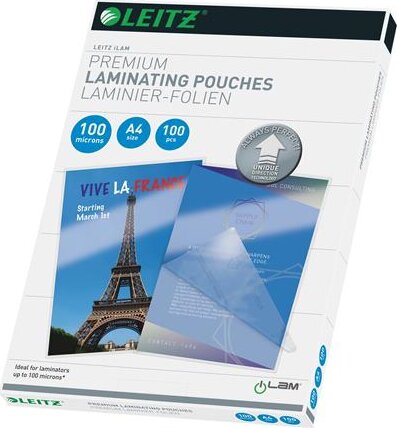 Leitz iLam 100 mikron A4 fényes lamináló fólia (100 db / csomag)