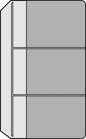 Saturnus L Kalendárium betétlap - Névjegytartó (3db)