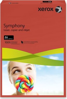Xerox Symphony A4 másolópapír - Sötétpiros 250 lap Xerox Symphony A4 másolópapír - Sötétpiros 250 lap