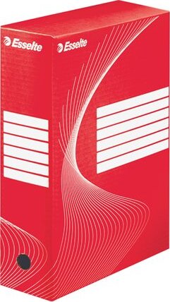 Esselte Standard A4 Archiváló doboz 100mm - Piros