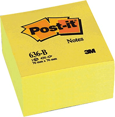 Post-it 76x76mm öntapadó jegyzettömb (450 lap) - Sárga