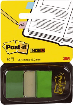 3M 25x43mm jelölőcímke (50 lap) - Zöld 3M 25x43mm jelölőcímke (50 lap) - Zöld