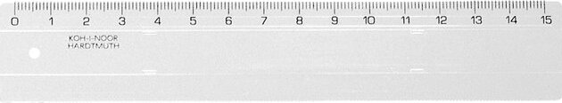 Koh-i-Noor Vonalzó műanyag - 15 cm
