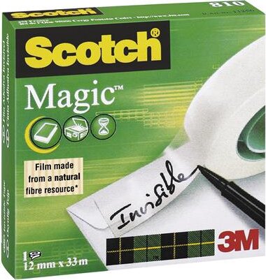 3M Scotch Magic Tape 810 19mm x 33m írható ragasztószalag - Áttetsző