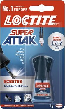 Henkel Loctite Super Attak Ecsetes pillanatragasztó 5g Henkel Loctite Super Attak Ecsetes pillanatragasztó 5g