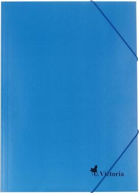 Victoria A4 Karton gumis mappa - Kék