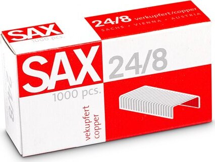 Sax 24/8 Réz Tűzőkapocs (1000db)