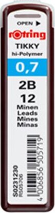 Rotring 2B Grafitbél - 0.7mm / Fekete (12 szál)