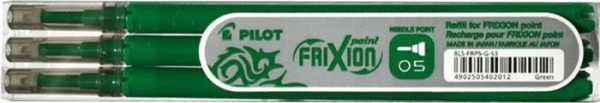 Pilot Frixion Ball/Clicker Rollertollbetét - 0.25mm / Zöld (3 db) Pilot Frixion Ball/Clicker Rollertollbetét - 0.25mm / Zöld (3 db)