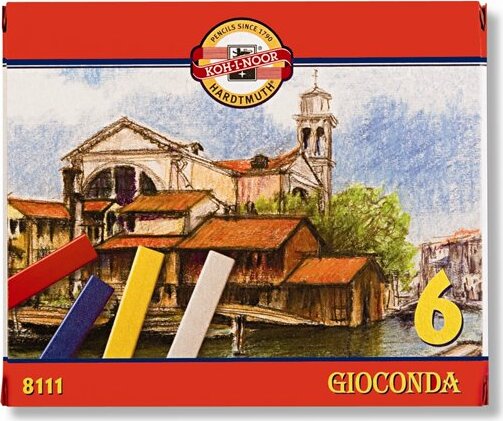 Koh-I-Noor Gioconda 8111/6 Olajpasztell kréta - Vegyes színek (6db)