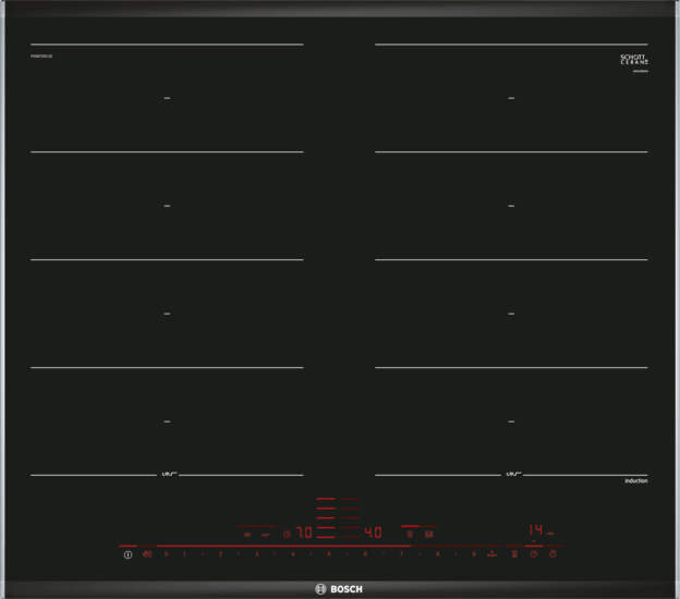 Bosch Serie 8 PXX675DC1E Indukciós főzőlap - Fekete