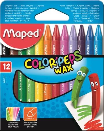 Maped Color'Peps Wax Zsírkréta - Vegyes (12 db)