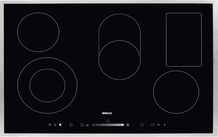 Beko HIC85502TX főzőlap - Fekete