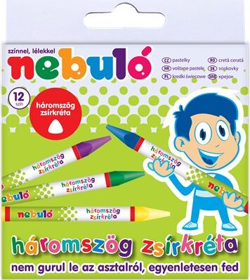 Nebuló háromszögletű Zsírkréta 12 darabos