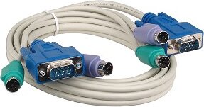 Noname VGA+PS2 KVM kábel 1.5m