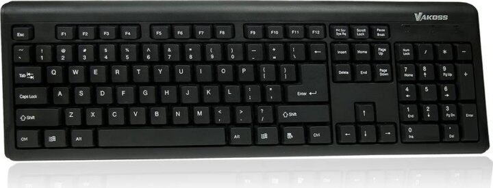 Vakoss TK-103PK - USB Billentyűzet fekete Angol