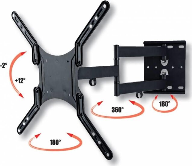 Techly 308893 23"-55" LCD TV/Monitor fali tartó Fekete