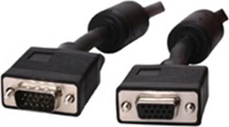 Wiretek kábel VGA monitor Hosszabbító 3m, Male/Female, Árnyékolt Wiretek kábel VGA monitor Hosszabbító 3m, Male/Female, Árnyékolt