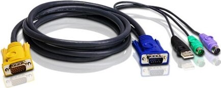 CONSOLE kábel PS/2-USB KVM 3m