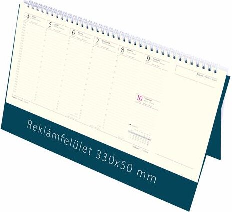 Toptimer 325 x 155mm 2026 Asztali naptár Fekete