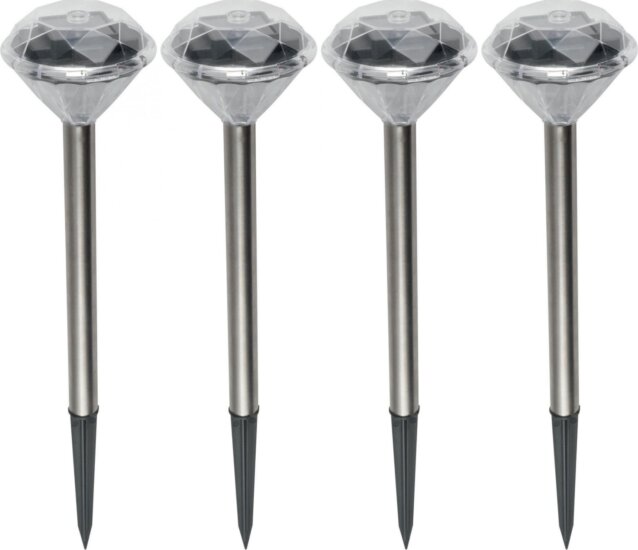 Somogyi MX 802/4 Napelemes Kerti Lámpa 4 db - Fém