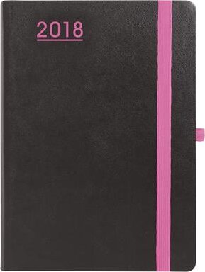 Toptimer Nero A5 napi tervező - Fekete-Pink