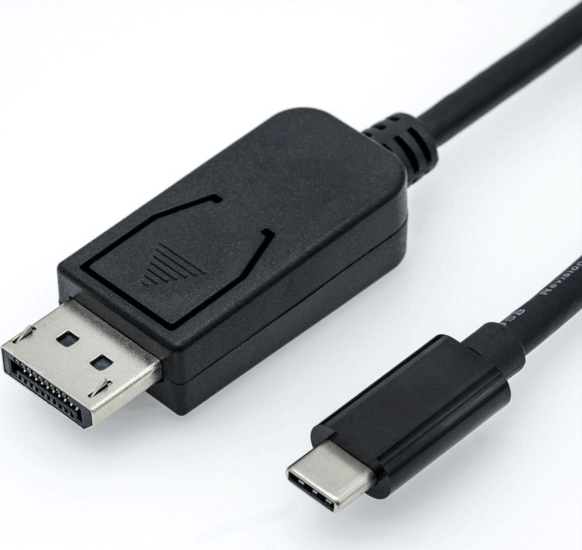 Roline 11.04.5846-10 USB-C 3.1 - DisplayPort (apa - apa) kábel 2m - Fekete