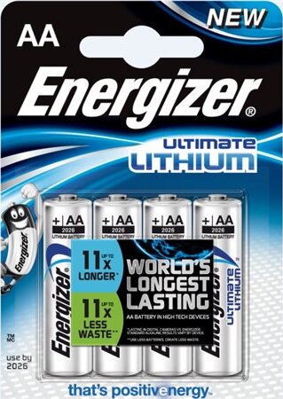 Energizer Ultimate Lithium AA Ceruzaelem (4db/csomag)