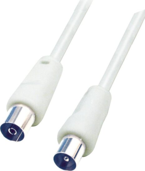 Somogyi RF 5 Koax kábel dugó-aljzat 5m Fehér