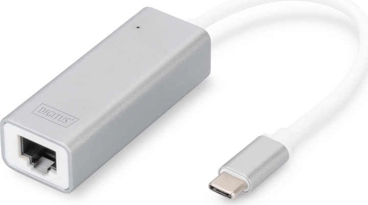 Digitus DN-3024 USB 3.0 Type-C - Gigabit Ethernet Adapter - Ezüst Digitus DN-3024 USB 3.0 Type-C - Gigabit Ethernet Adapter - Ezüst