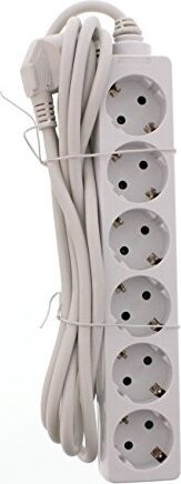 Well 220V Hálózati elosztó 6-os 3m - Fehér Well 220V Hálózati elosztó 6-os 3m - Fehér