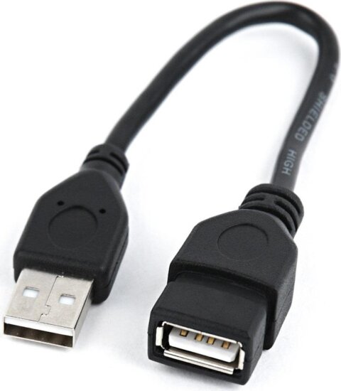 Gembird USB 2.0 A apa - A anya hosszabbító kábel 0.15m - Fekete