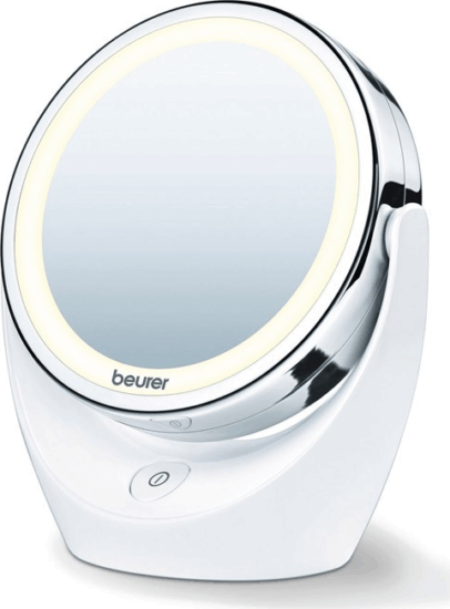 Beurer BS 49 LED Asztali Kozmetikai Sminktükör Ø 11 cm - Króm/Gyöngyház