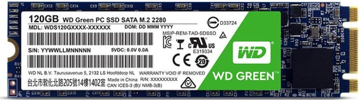 Western Digital 120GB Green M.2 SATA3 SSD