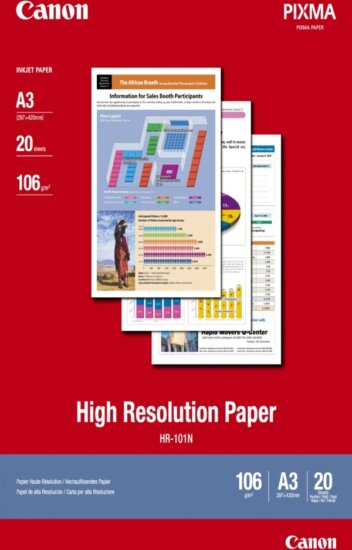 Canon HR-101 A3 Fotópapír - 20 db/csomag Canon HR-101 A3 Fotópapír - 20 db/csomag