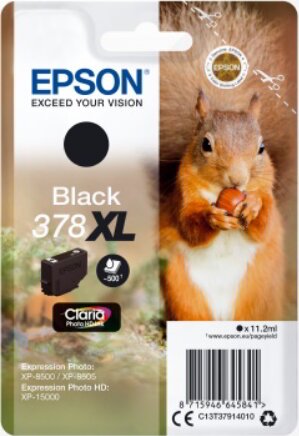 Epson 378XL Claria Eredeti Tintapatron Fekete
