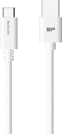 Silicon Power LK10AC USB - USB TYPE-C Adat- és töltőkábel 1m - Fehér