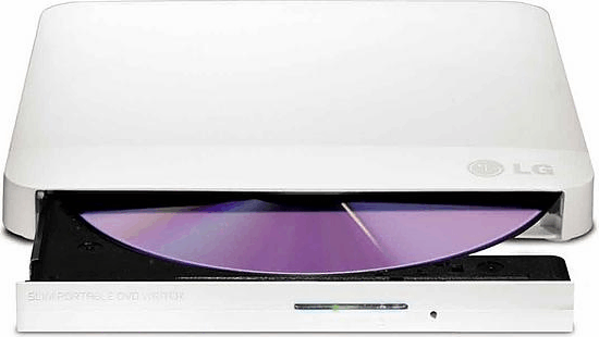 LG GP57EW40 Külső USB DVD-RW író Fehér
