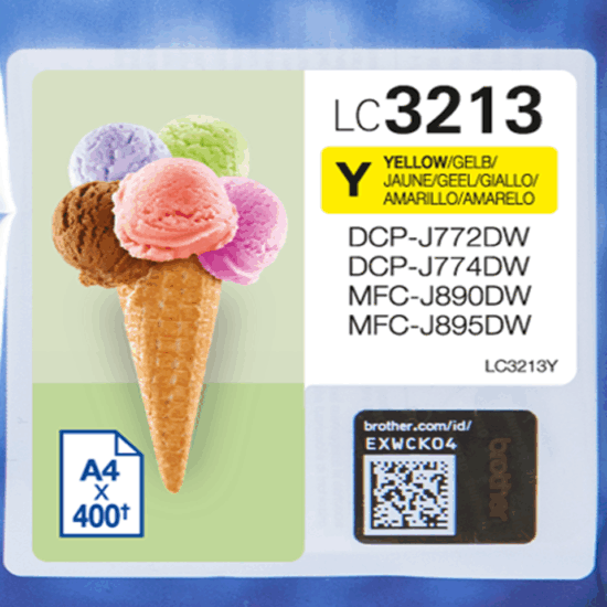 Brother LC3213Y Tintapatron Sárga
