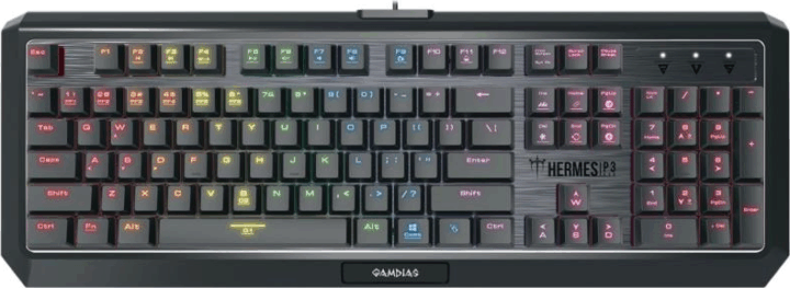 Gamdias Hermes P3 Mechanikus Gaming Billentyűzet UK - Fekete