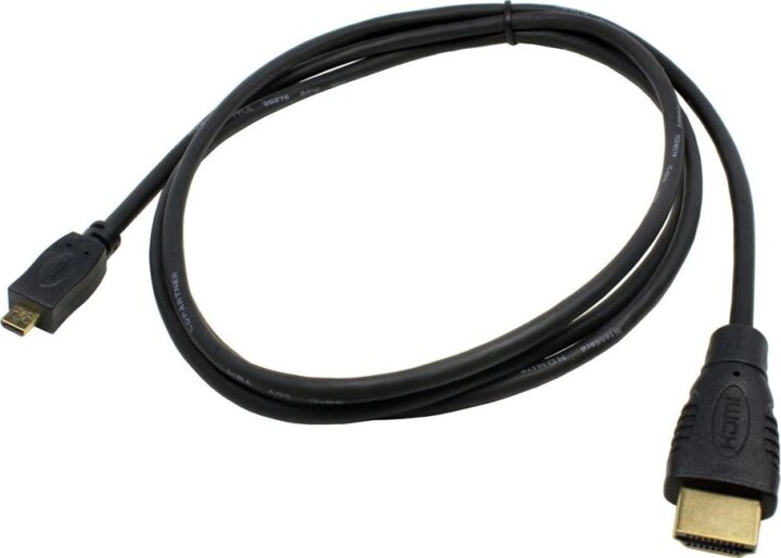 Goobay 31940 Medium Prémium Micro HDMI - HDMI Adapter kábel 1m Fekete