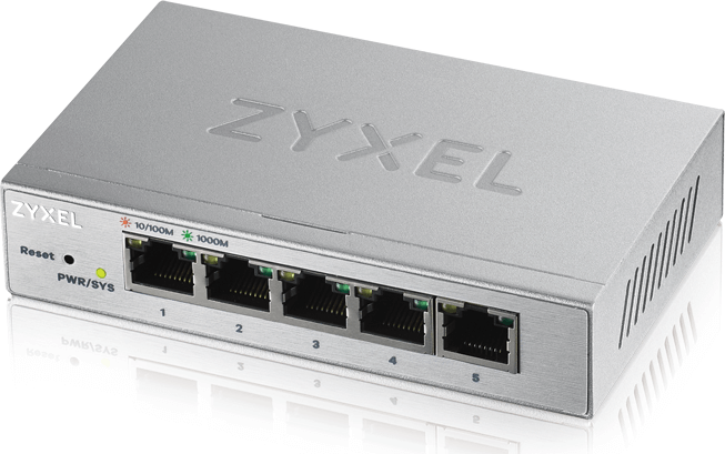 ZyXEL GS1200-5 Web Managed Gigabit Switch - Ezüst