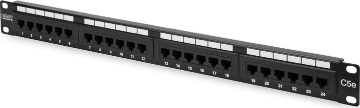 Digitus 19" CAT5e 24-portos UTP patch panel