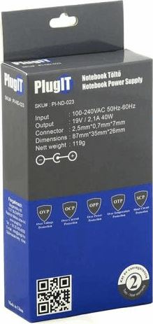PlugIT PI-ND-023 40W Asus Notebook Töltő