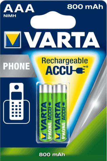 Varta AAA 800 mAh NiMH újratölthető elem (2db/csomag)